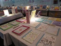 企画展「第35回手づくり絵本展」会場の様子